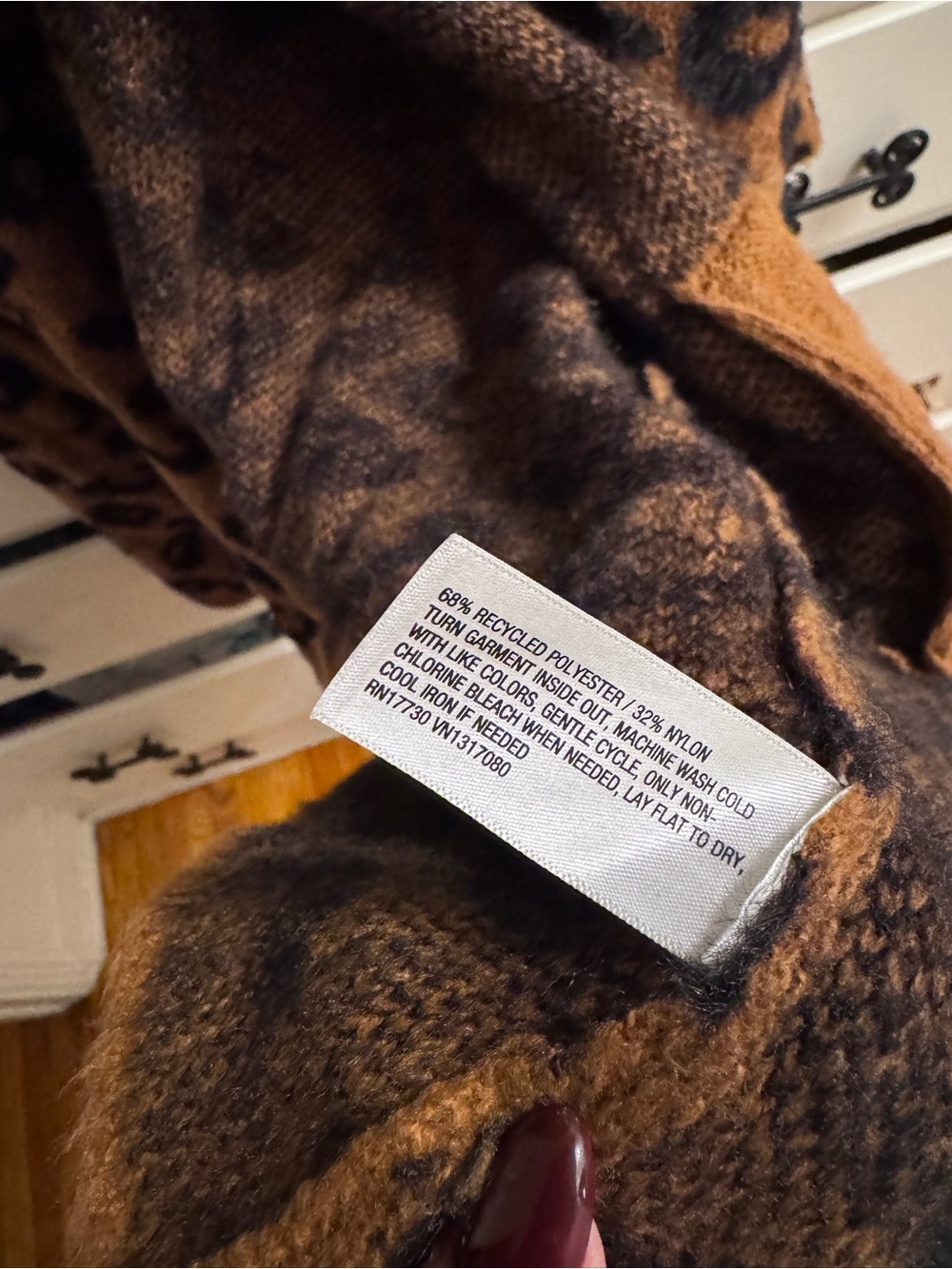 KNOX ROSE Leopard Print Open-Front Cardigan - Picture 4 of 4